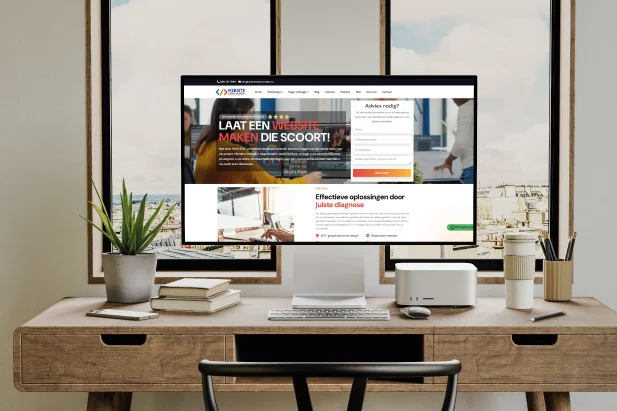 Team werkt aan webdesign projecten